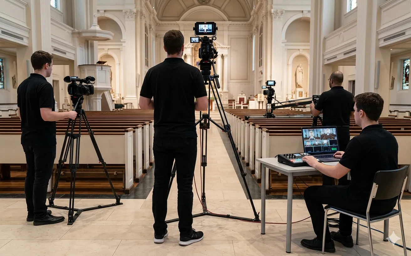 Multi-camera professional livestreaming production