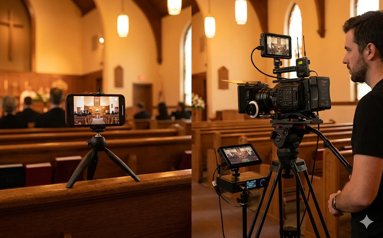 Self-streaming vs professional livestreaming comparison