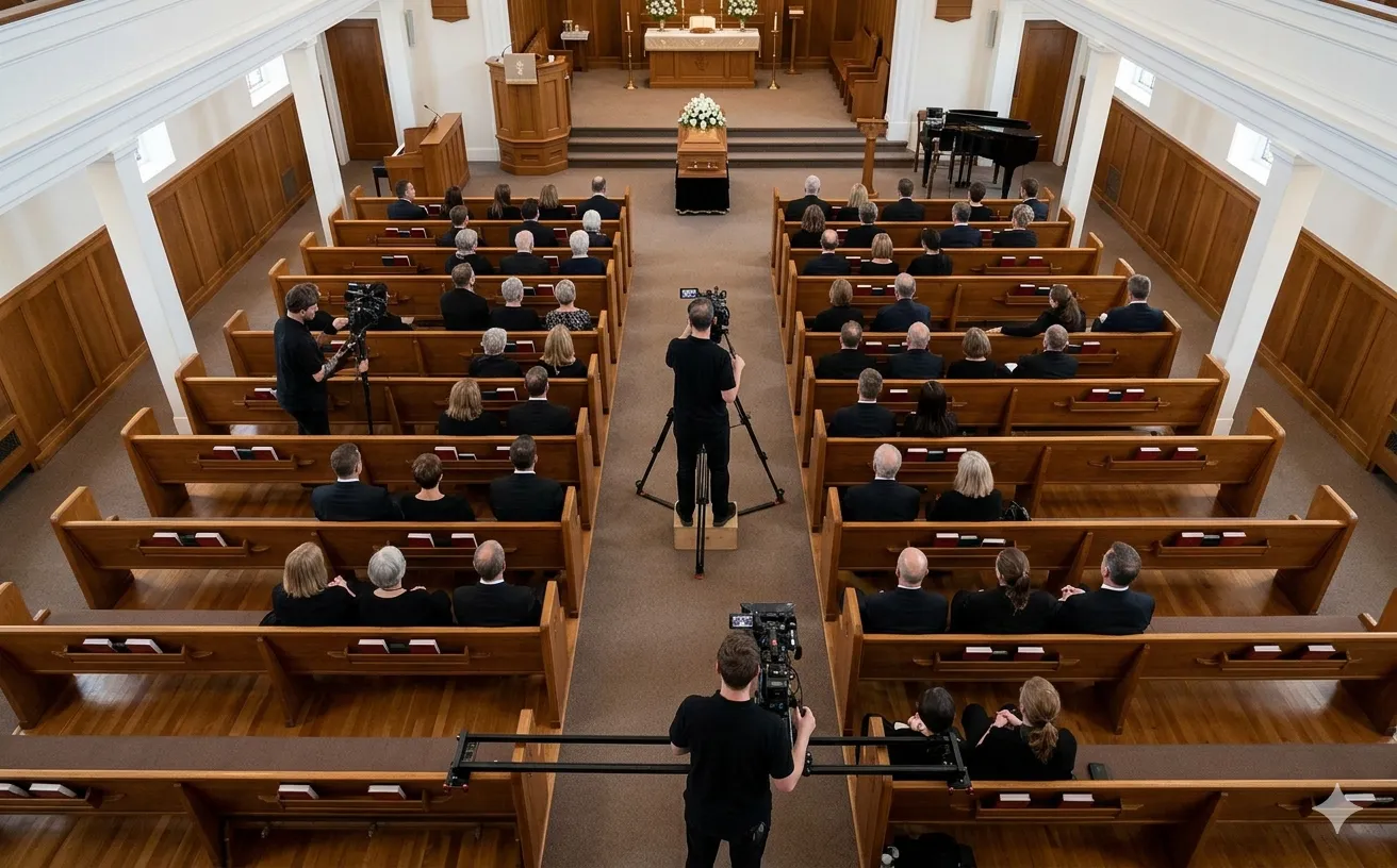Multi-angle funeral videography coverage